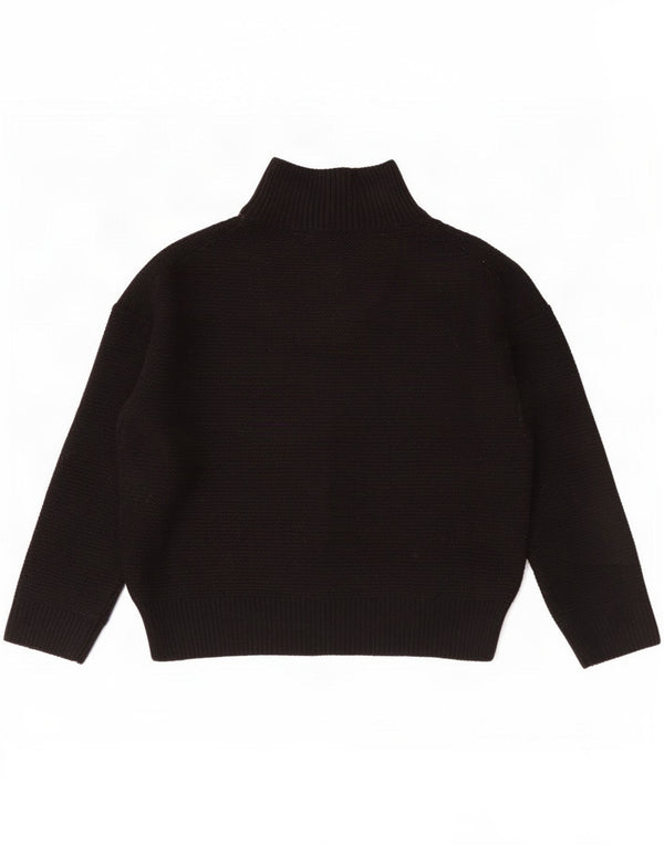 Damski sweter z golfem The White Company Label, UK 14, średni czarny
