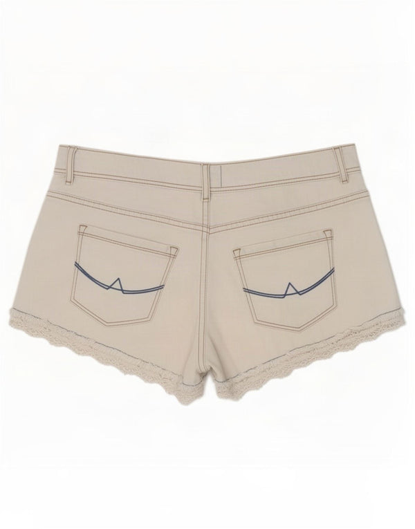 Superdry Womens Denim Shorts Medium W28 White Cotton