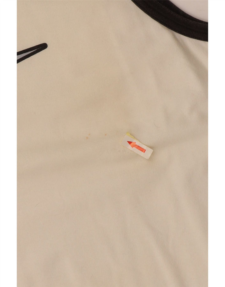 Męska kamizelka z grafiką NIKE, UK 46/47 XL, bawełniana w kolorze złamanej bieli