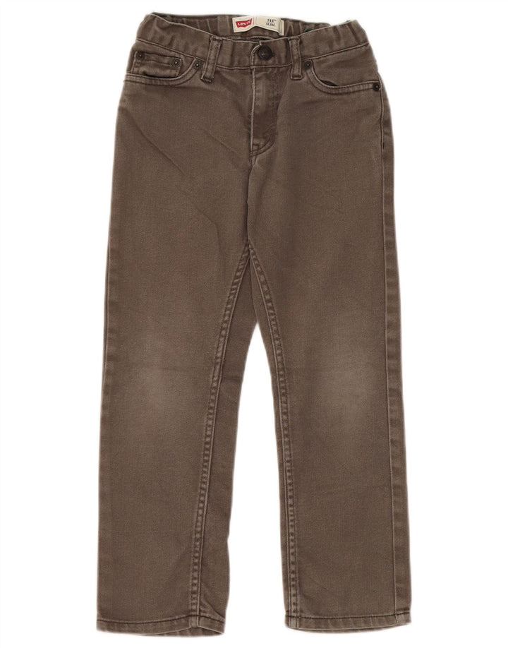Levi's Boys 511 Slim Jeans 6-7 lat W20 L20 Zielona bawełna