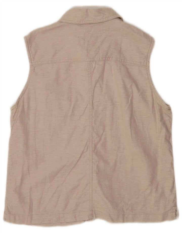 Damska bluzka bez rękawów Faded Glory UK 16, duża, szara lniana