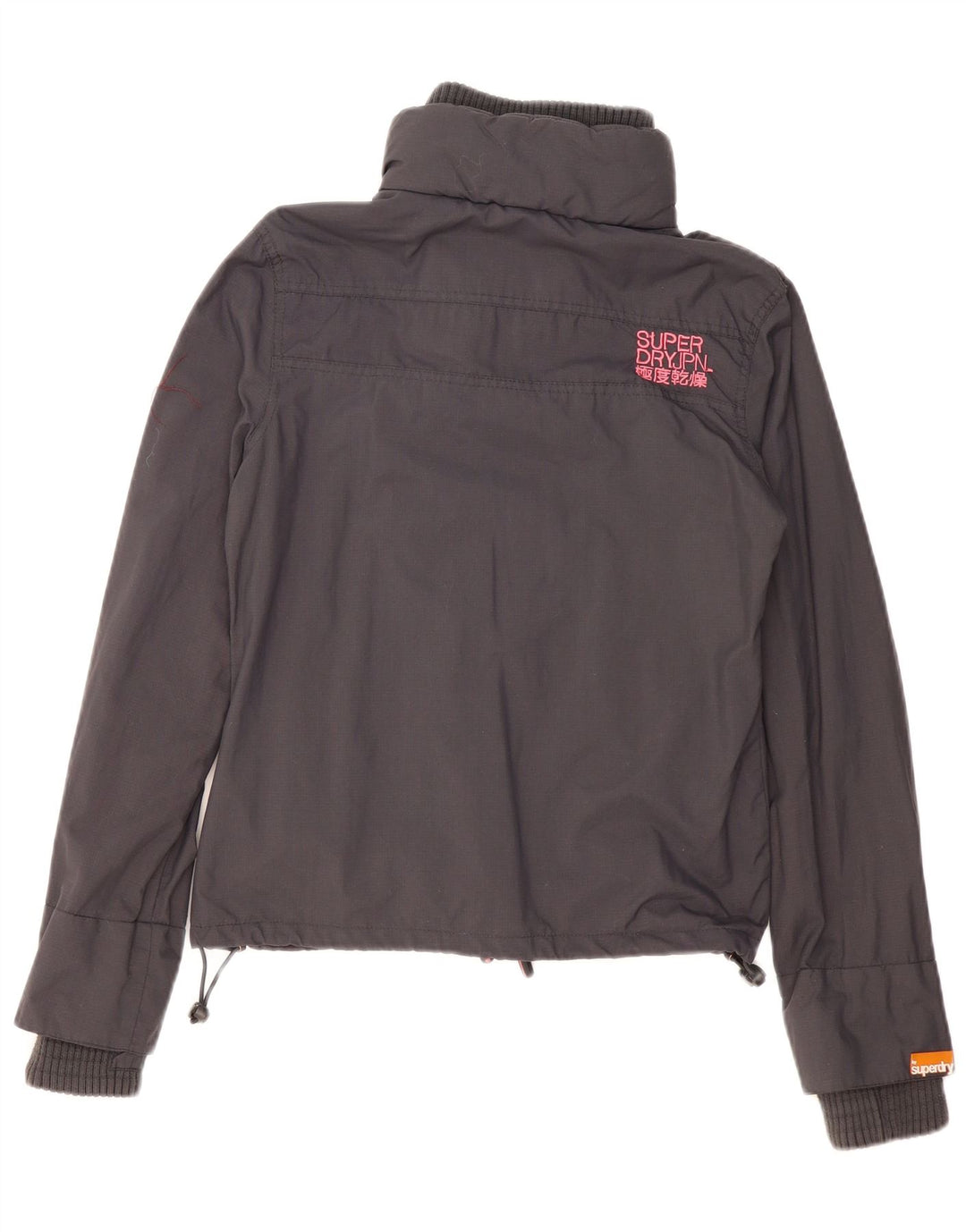 Damska kurtka bomber Superdry UK 14, średni czarny nylon