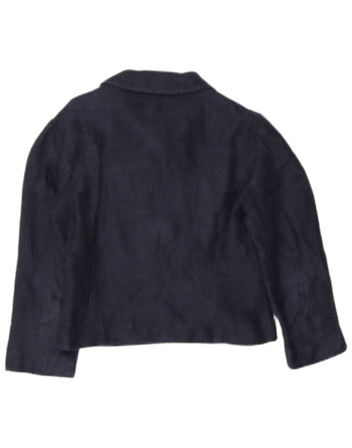 Damski płaszcz grochowy z rękawami 3/4 Aspesi IT 40 Small Blue Linen