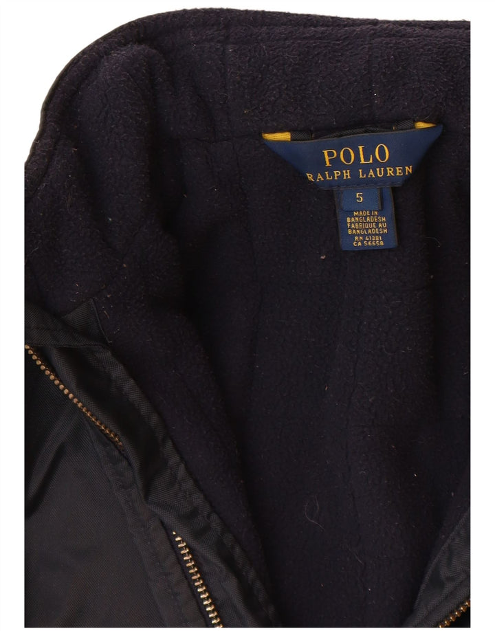 Kurtka wiatrówka chłopięca Polo Ralph Lauren 4-5 lat, granatowa, nylonowa