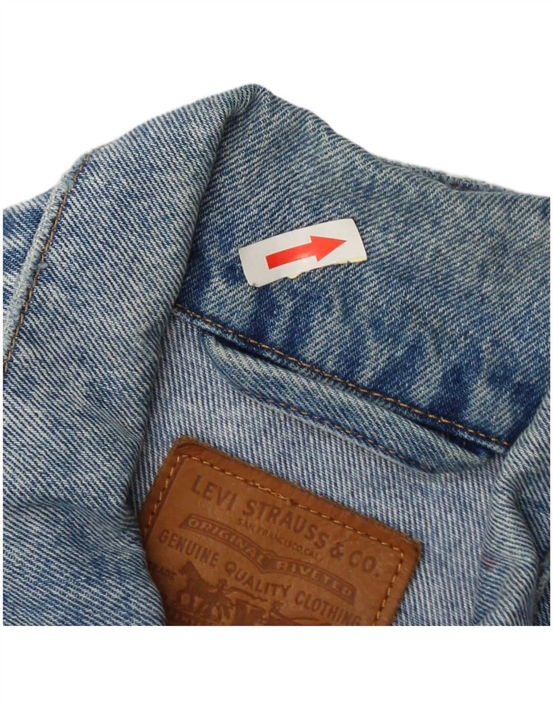 Męska kurtka dżinsowa Levi's UK 34 XS, niebieska, bawełniana