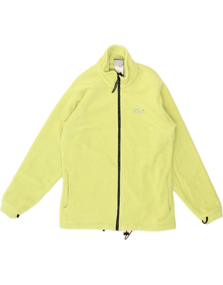 JACK WOLFSKIN Womens Loose Fit Fleece Jacket UK 10 Small Green Polyester Vintage Jack Wolfskin and Second-Hand Jack Wolfskin from Messina Hembry 