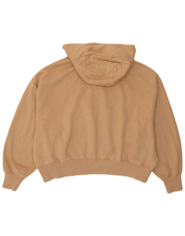 Damska bluza z kapturem oversize Nike UK 10, mała, brązowa, bawełniana, sportowa