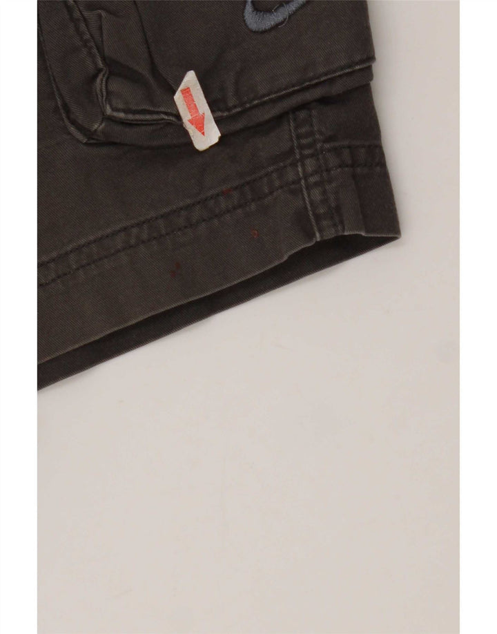 Męskie spodenki cargo Nike W34, duże, szare, bawełniane