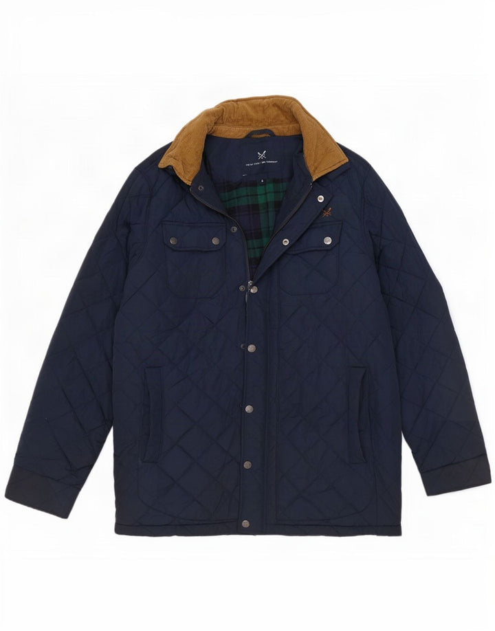 Crew Clothing Męska pikowana kurtka UK 36, mała, granatowa, poliestrowa