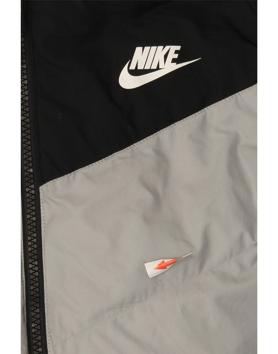 Chłopięca wyściełana kurtka z kapturem i kapturem Nike 13-14 lat XL Czarny poliester z blokami kolorów