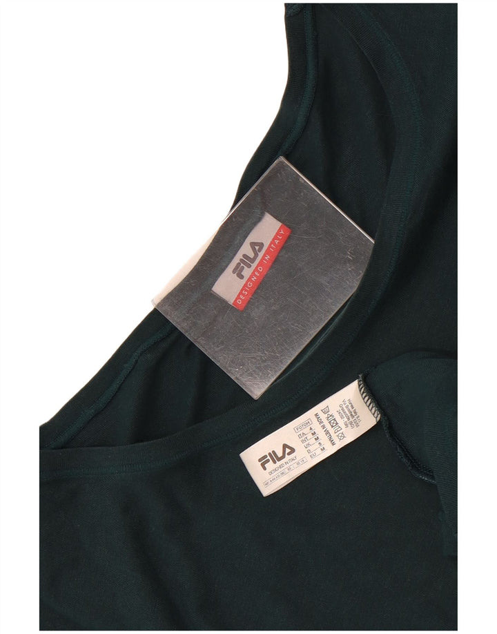 T-shirt męski Fila Top, średnio zielony, bawełniany