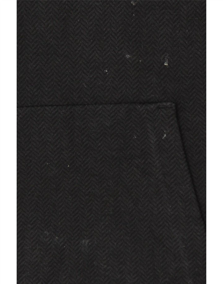 MASSIMO DUTTI Damski sweter z kapturem UK 14, średni czarny Chevron