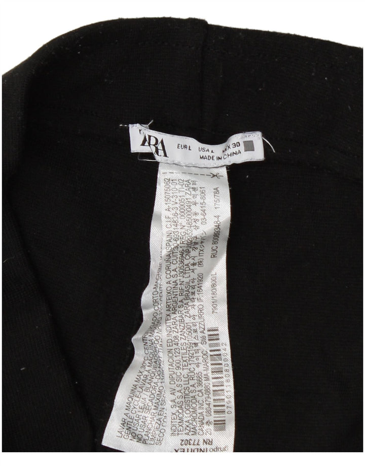 Legginsy damskie Zara UK 14, duże, czarne, poliestrowe