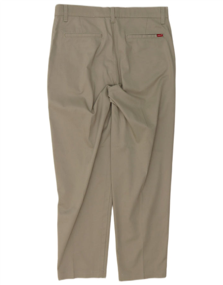 Męskie proste spodnie chino LEVI'S W33 L29 szare