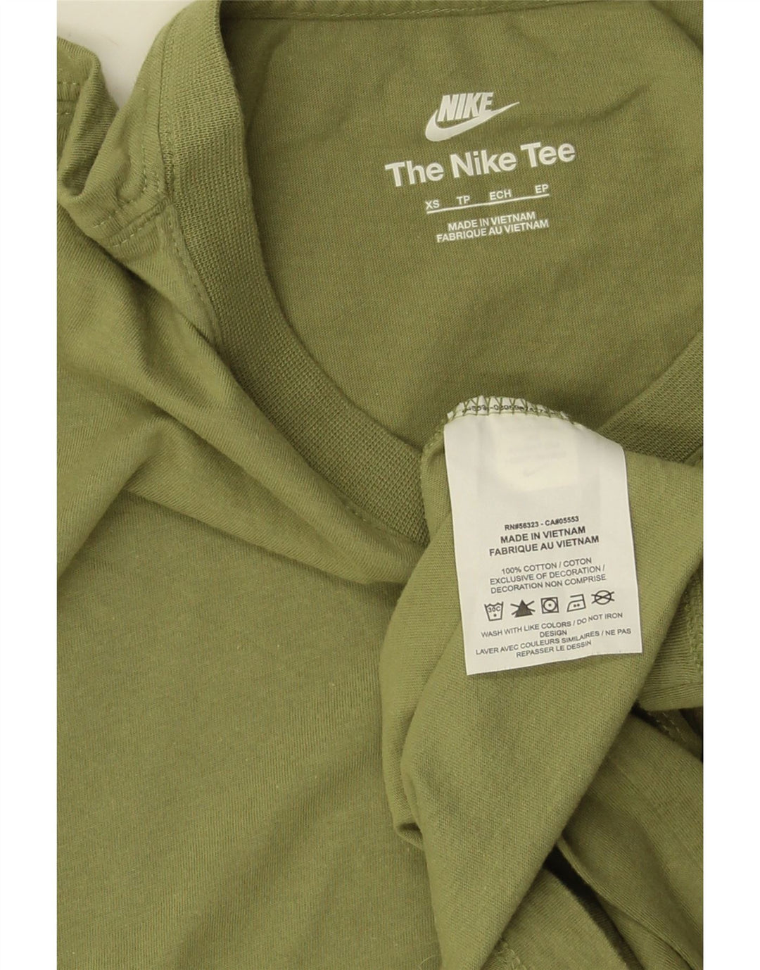 NIKE Mens T-Shirt Top XS Green Cotton