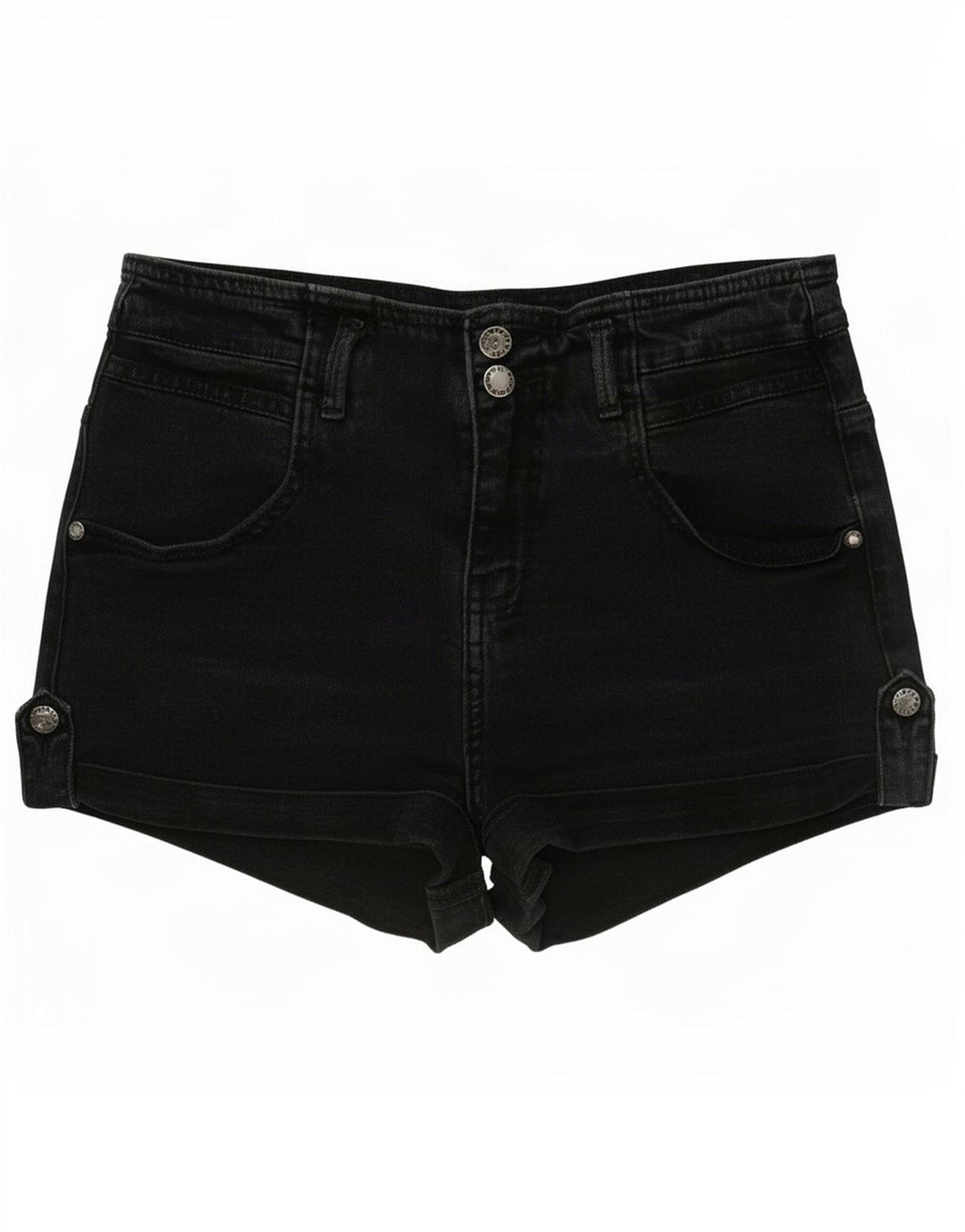 Damskie spodenki jeansowe Topshop Moto Medium W28 czarne
