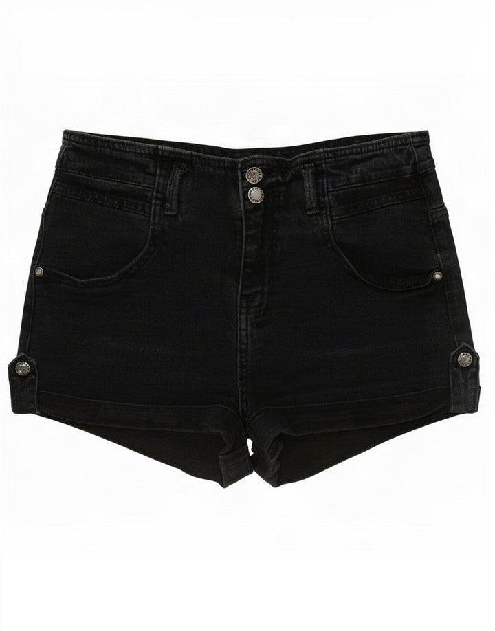 Damskie spodenki jeansowe Topshop Moto Medium W28 czarne