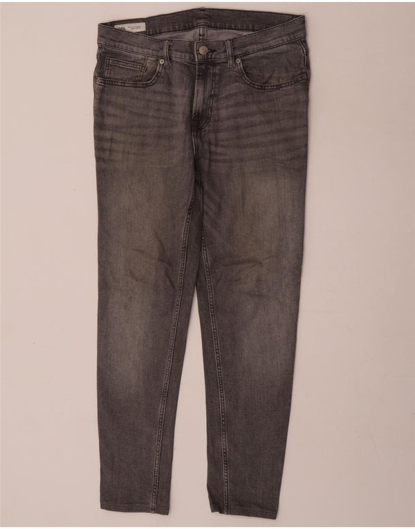 Męskie jeansy slim fit Zara EU 42 Large W32 L30 Szara bawełna