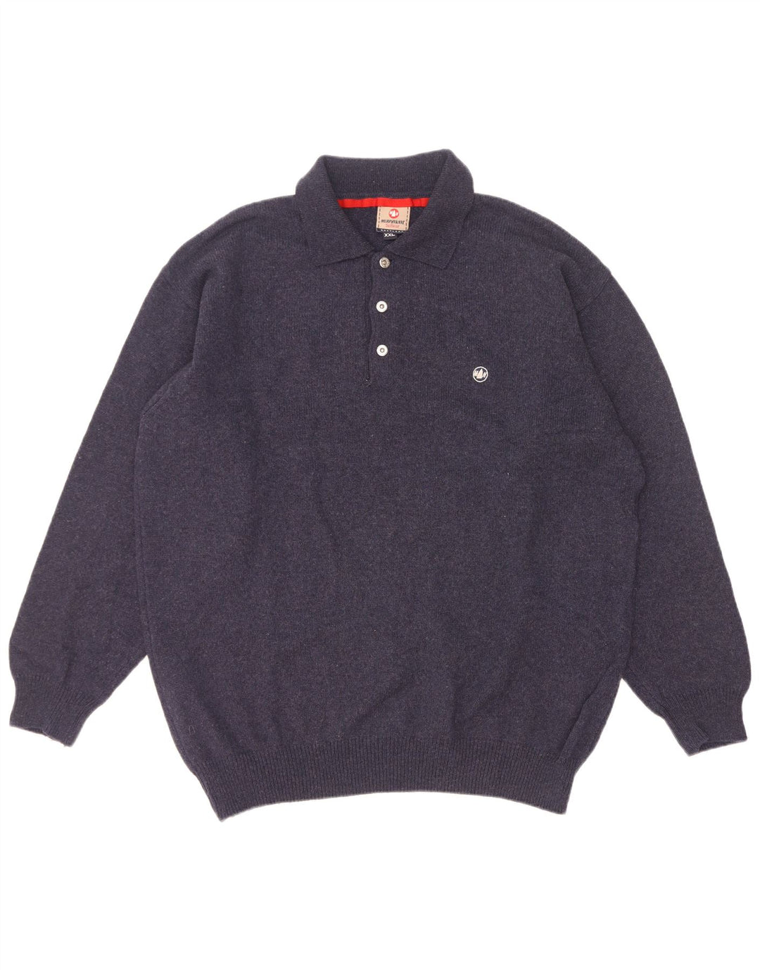 Męski sweter polo Murphy & Nye 2XL granatowy, wełniany