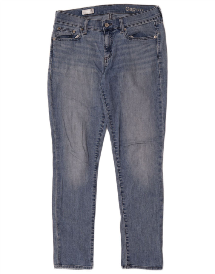 Jeansy damskie Gap Girlfriend Slim W26 L29 Niebieskie bawełniane