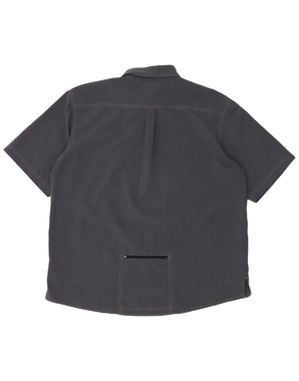 Koszula męska z krótkim rękawem ADIDAS UK 46/48 XL Granatowy poliester