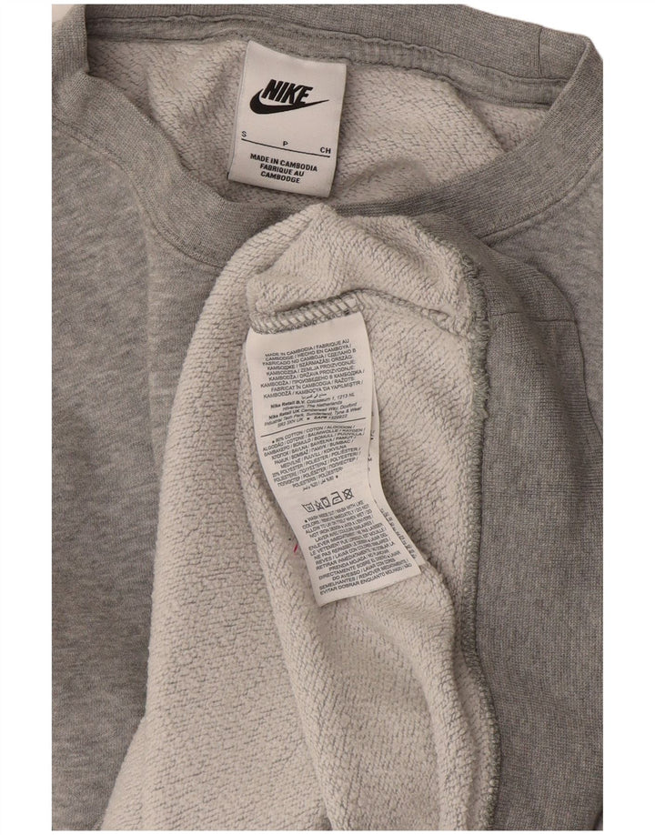 Damska bluza dresowa Nike Graphic Oversize UK 10, mała, szara bawełna