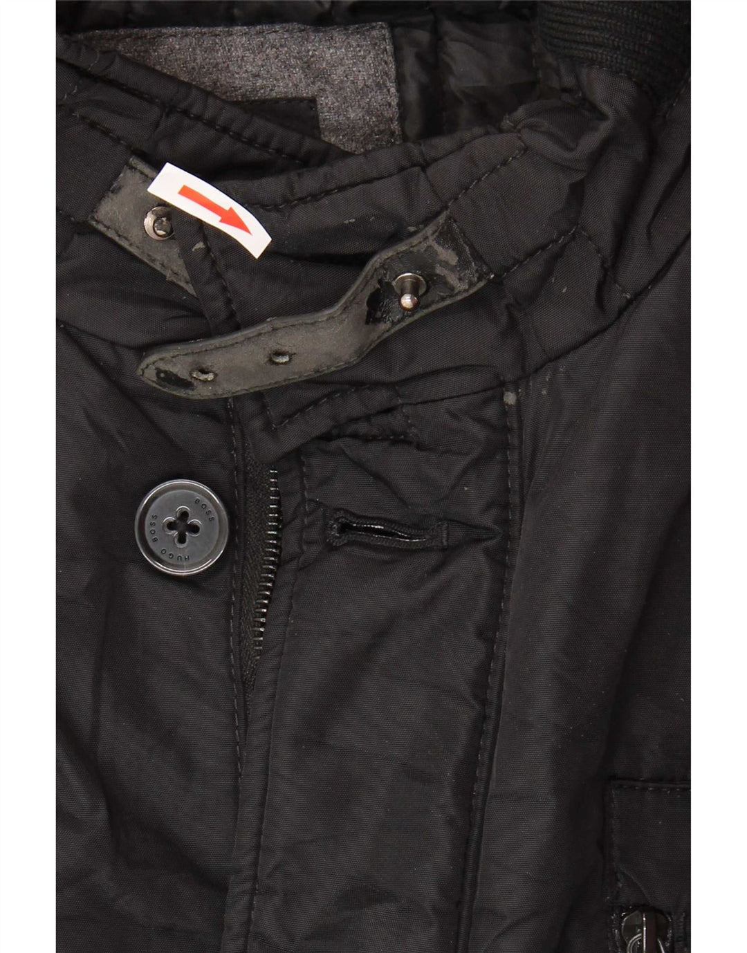 Męska kurtka użytkowa Hugo Boss UK 54 2XL Czarny poliamid