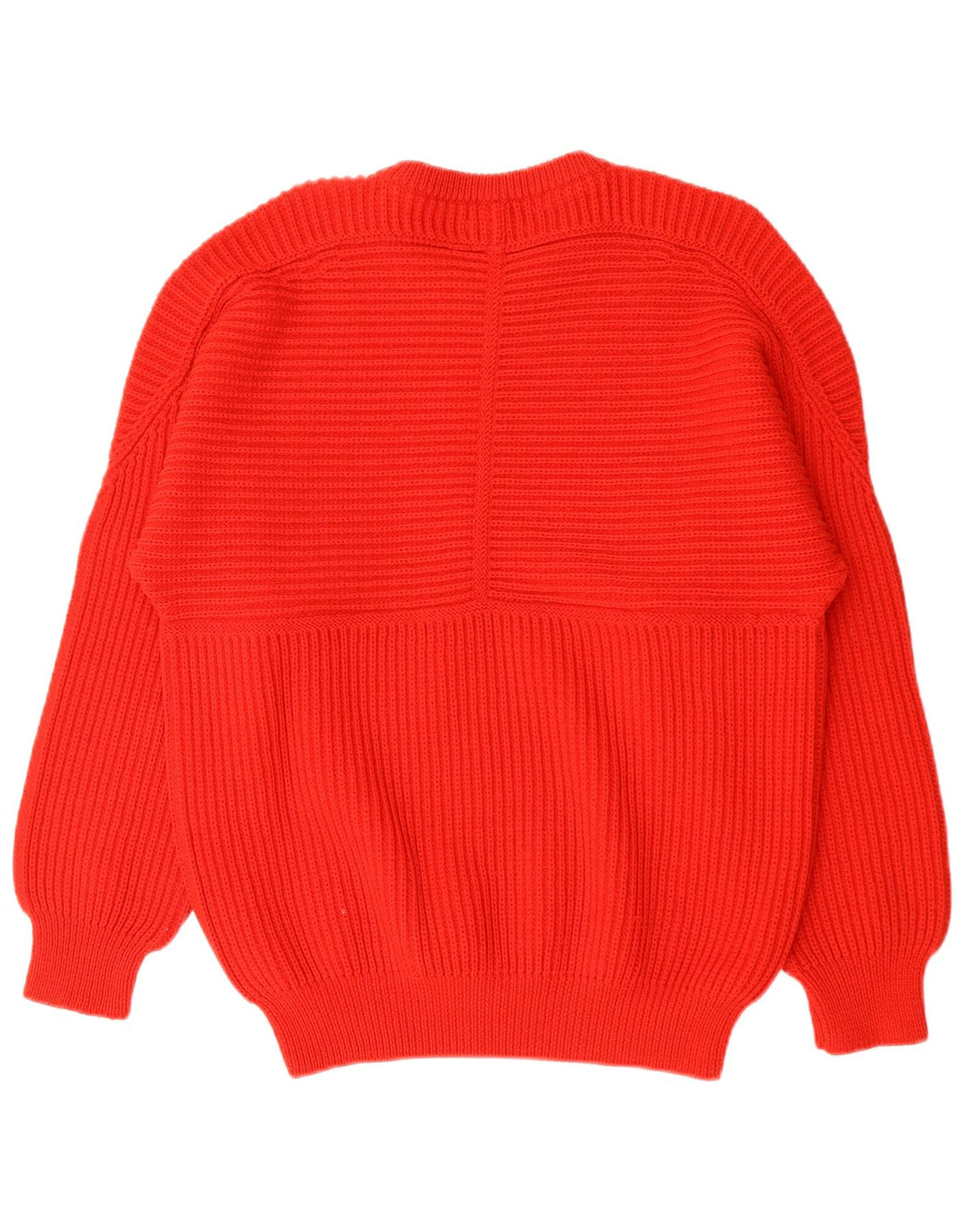 Męski sweter z dekoltem w łódkę w stylu VINTAGE, średnio czerwony