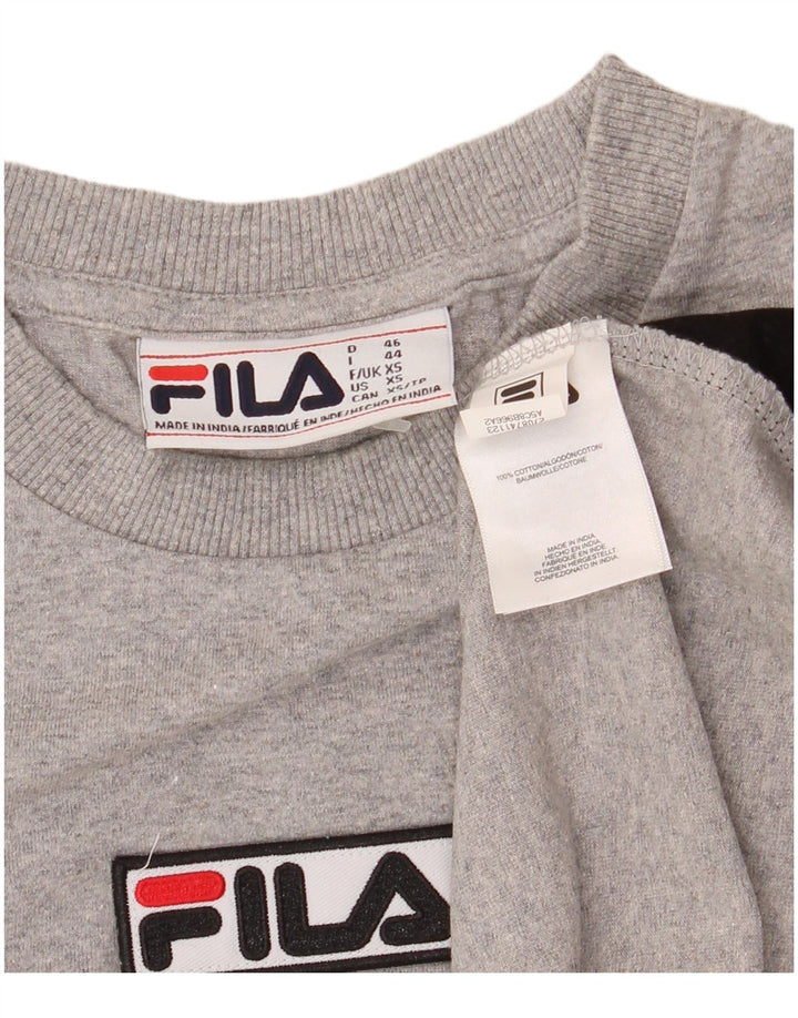 T-shirt męski Fila Top XS Szary, bawełniany blok kolorów