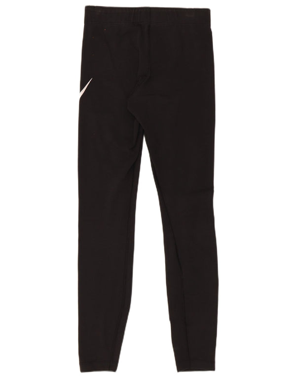 Damskie legginsy Nike Graphic UK 8, małe, czarne, bawełniane