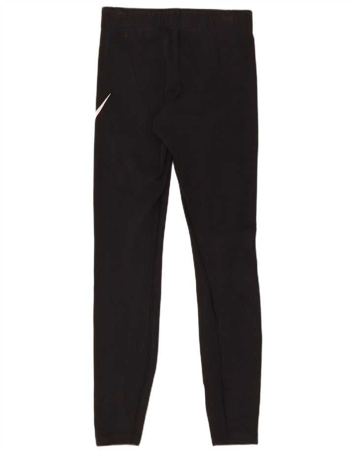 Damskie legginsy Nike Graphic UK 8, małe, czarne, bawełniane