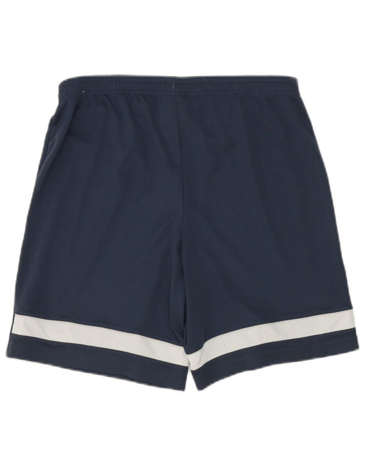 Męskie spodenki sportowe Nike Dri Fit, małe, granatowe, z poliestru w blokach kolorów