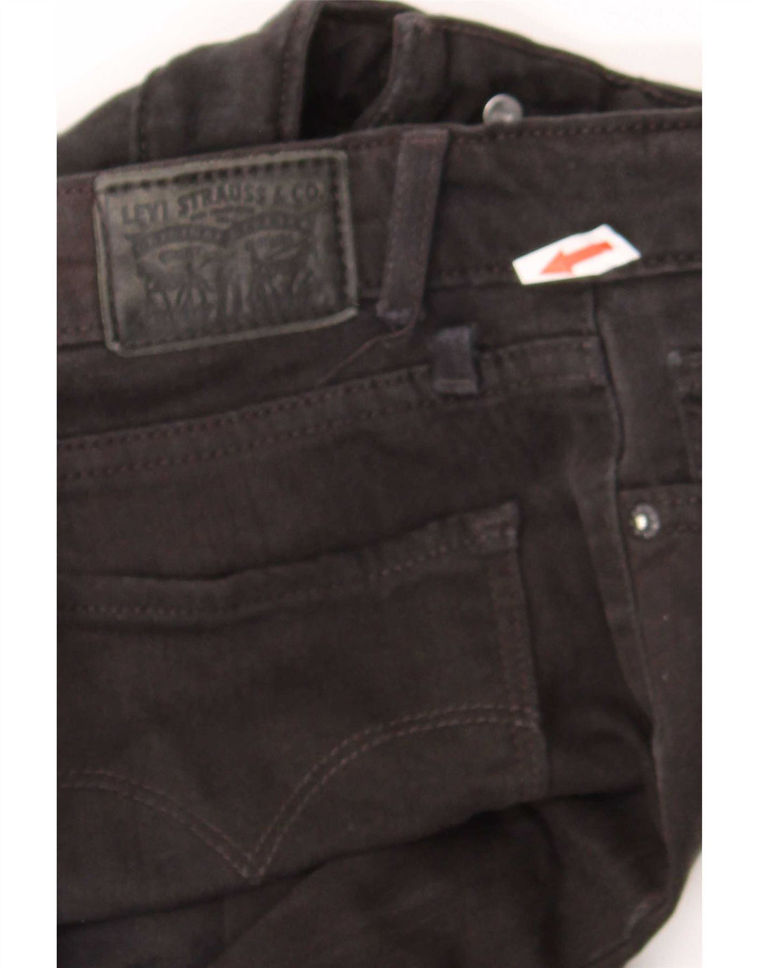 Damskie jeansy Levi's 712 Slim W26 L30 Czarna bawełna