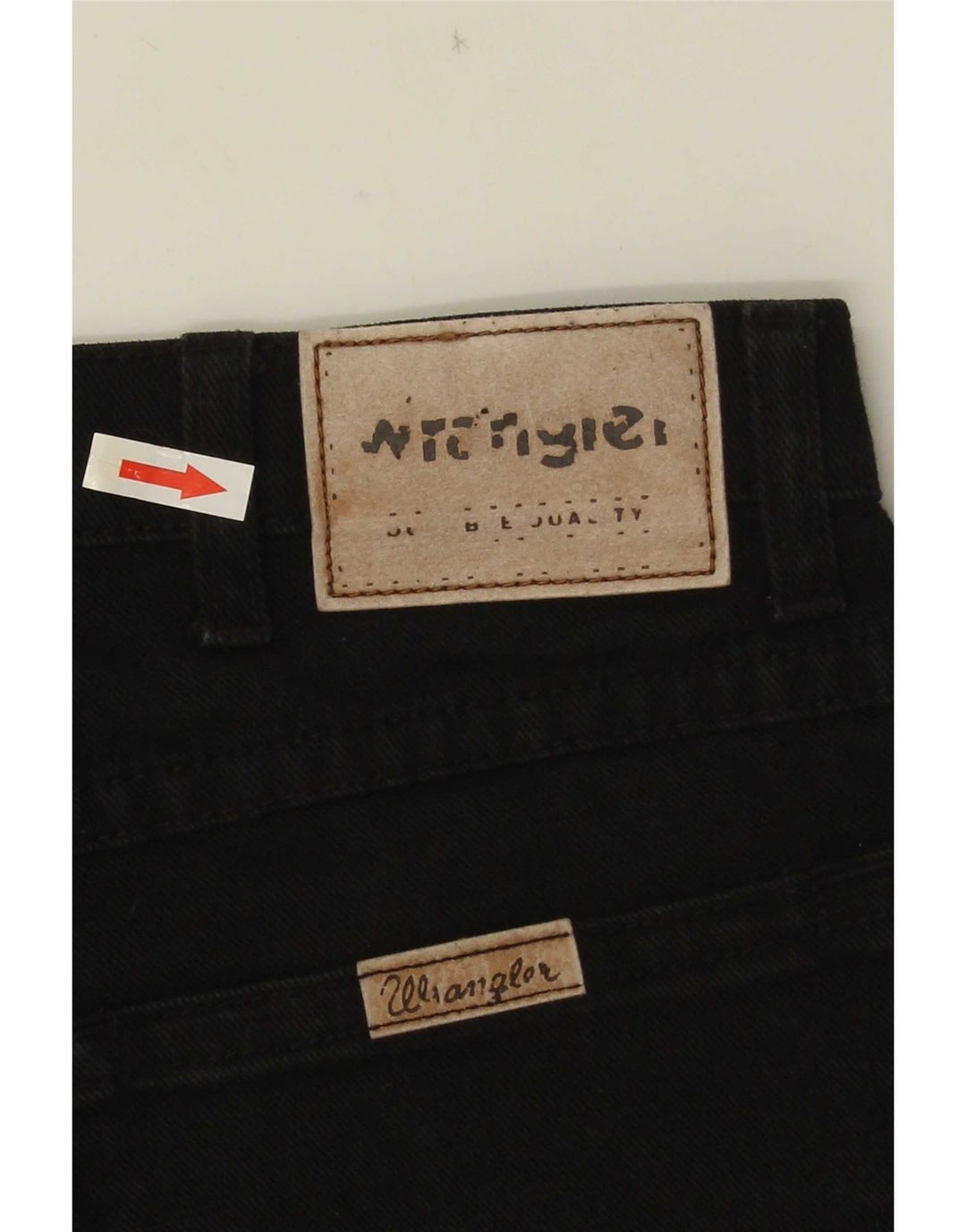 Męskie jeansy Wrangler o prostym kroju W32 L30, czarne, bawełniane