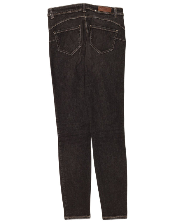 Damskie jeansy Skinny Benetton W27 L30 Szara bawełna