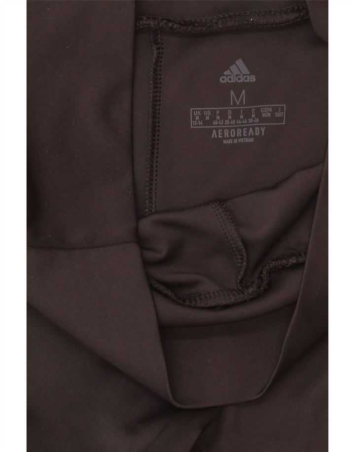 Damskie legginsy ADIDAS Aeroready UK 12/14, średni czarny poliester