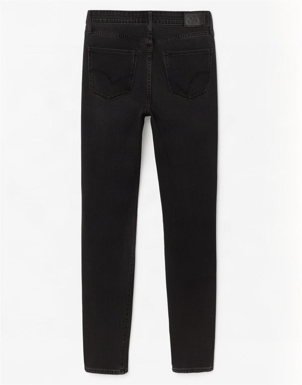 Damskie jeansy Levi's 721 z wysokim stanem W30 L30 Szara bawełna