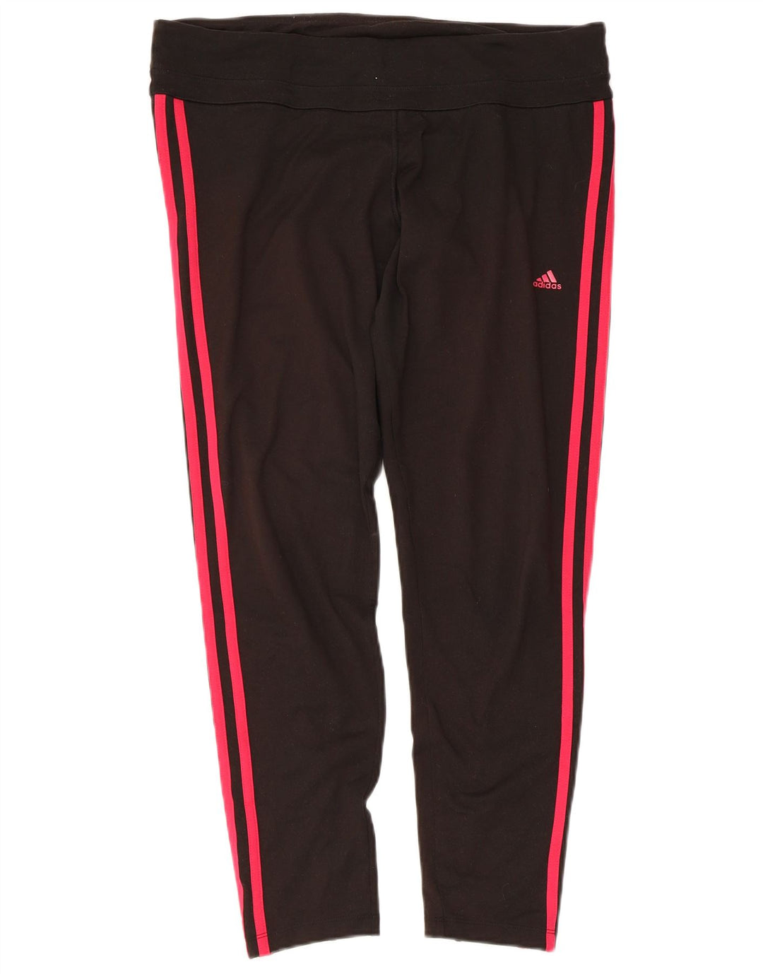 Damskie spodnie dresowe ADIDAS Climalite UK 16, duże, czarne, poliestrowe