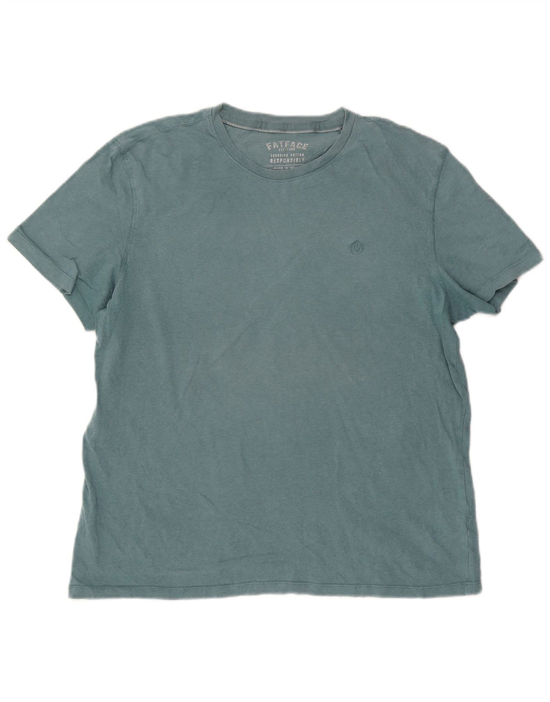 T-shirt męski Fat Face XL, niebieski, bawełniany