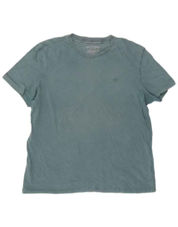 T-shirt męski Fat Face XL, niebieski, bawełniany
