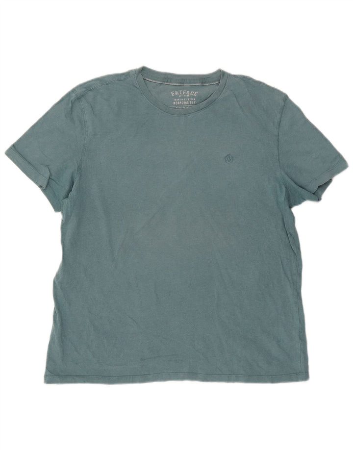 T-shirt męski Fat Face XL, niebieski, bawełniany