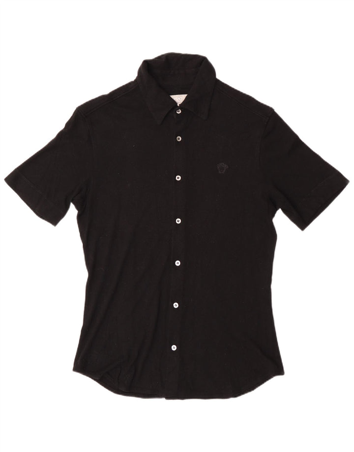 Damska koszulka z krótkim rękawem Versace UK 14, duża czarna