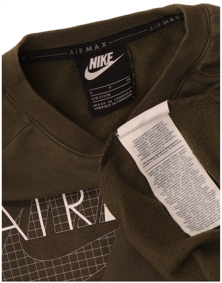 Chłopięca bluza dresowa Nike Air Max w wieku 8-9 lat, mała, w kolorze khaki