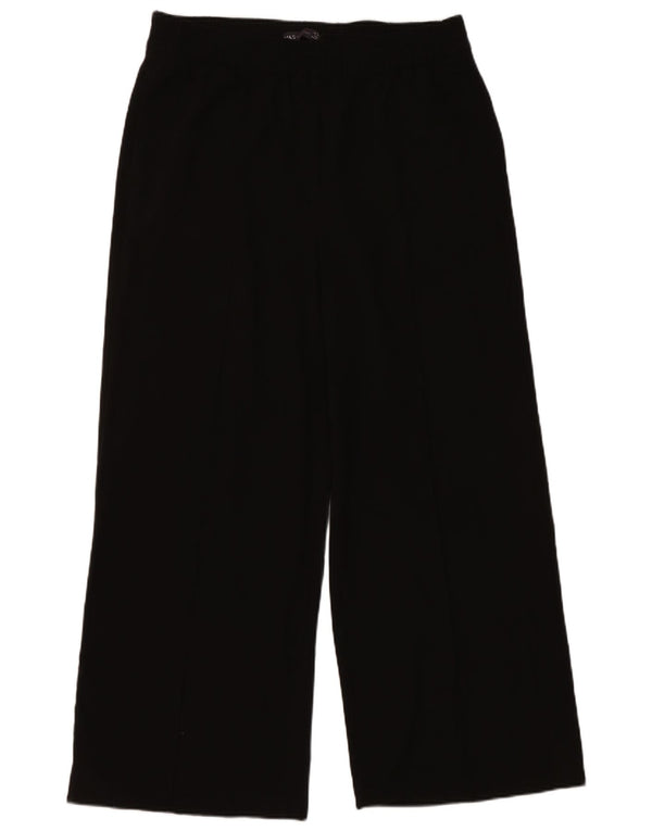 Marks & Spencer Damskie spodnie codzienne z szerokimi nogawkami UK 14, duże, W34 L27, czarne