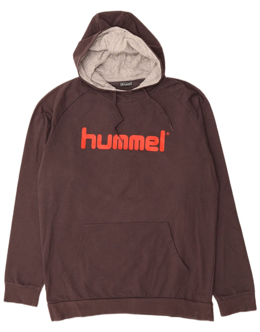 Męski sweter z kapturem i grafiką HUMMEL XL, czarny, bawełniany
