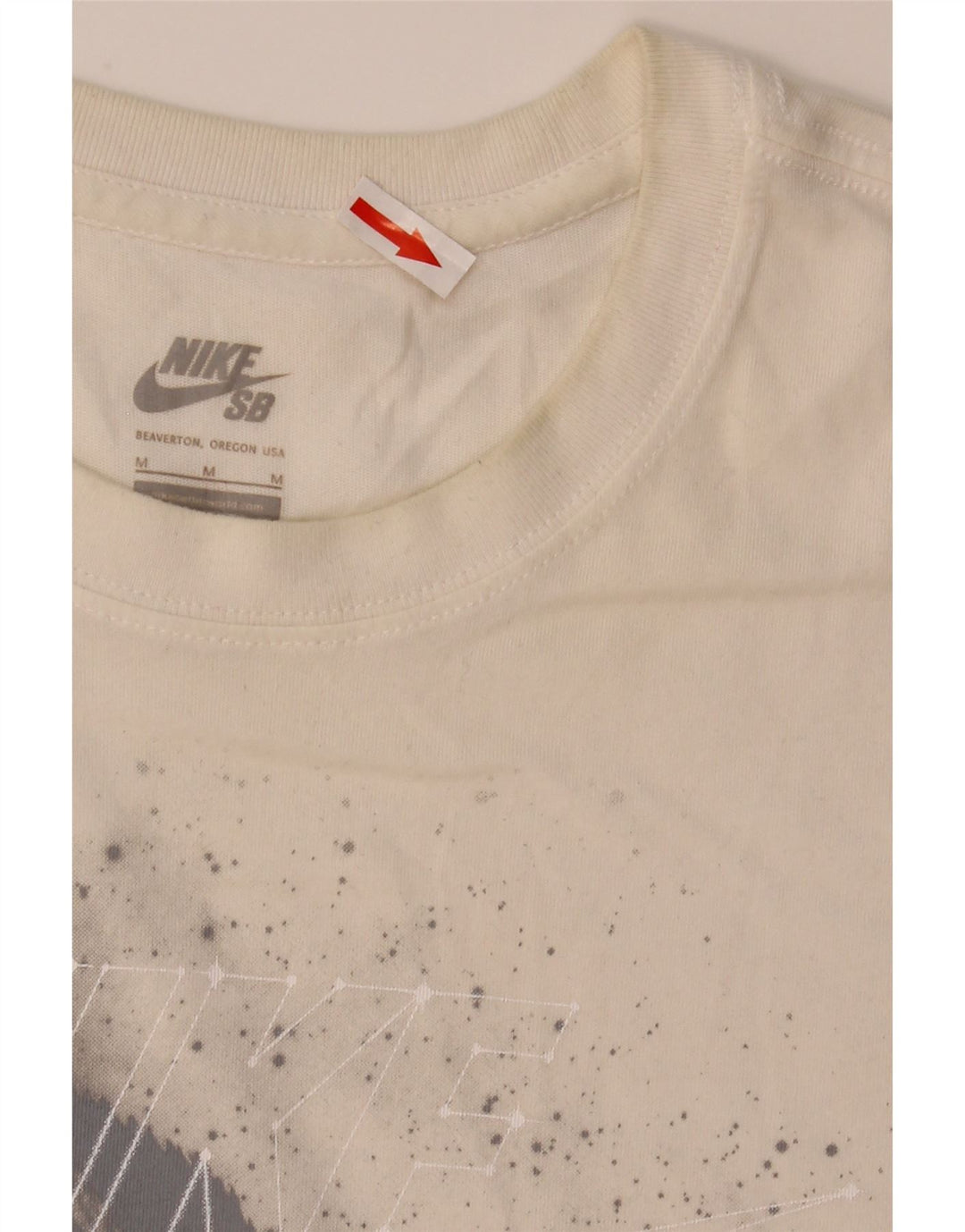 Męska koszulka Nike Dri Fit z grafiką, średnia biała bawełna