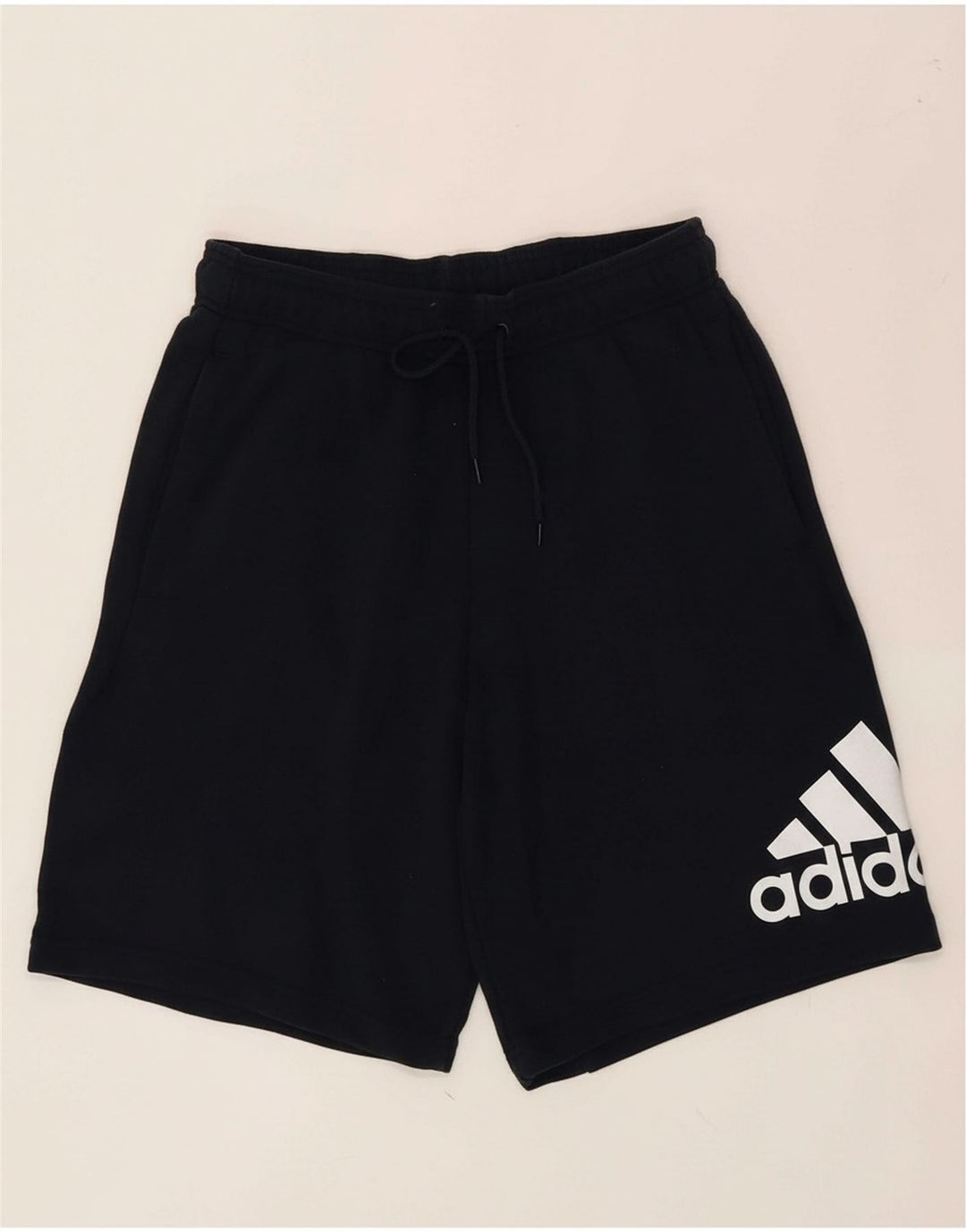 ADIDAS Mens Graphic Sport Shorts Medium  Navy Blue Cotton