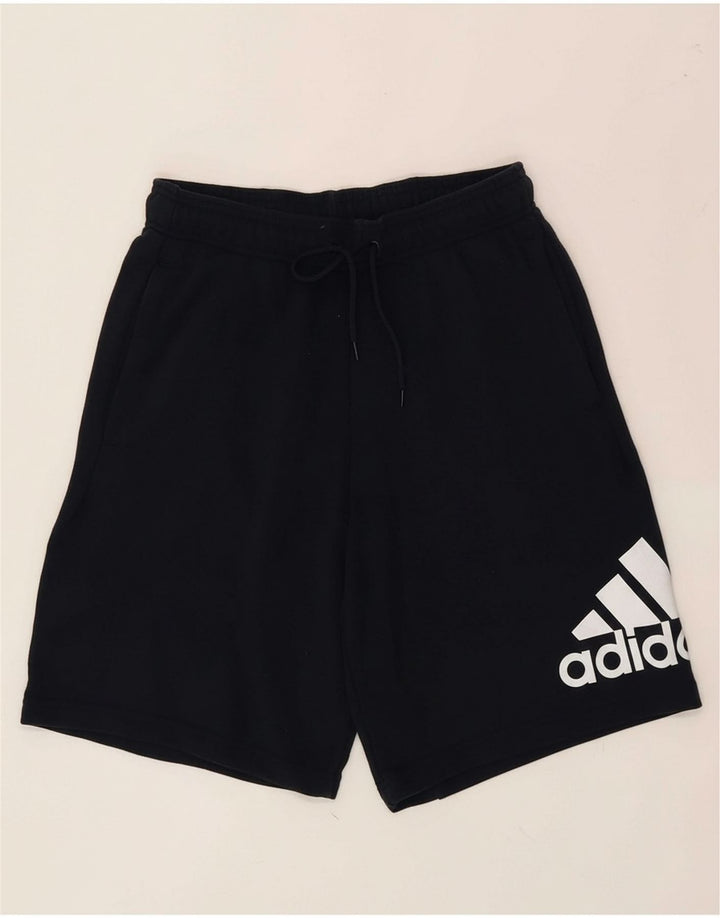 ADIDAS Mens Graphic Sport Shorts Medium  Navy Blue Cotton