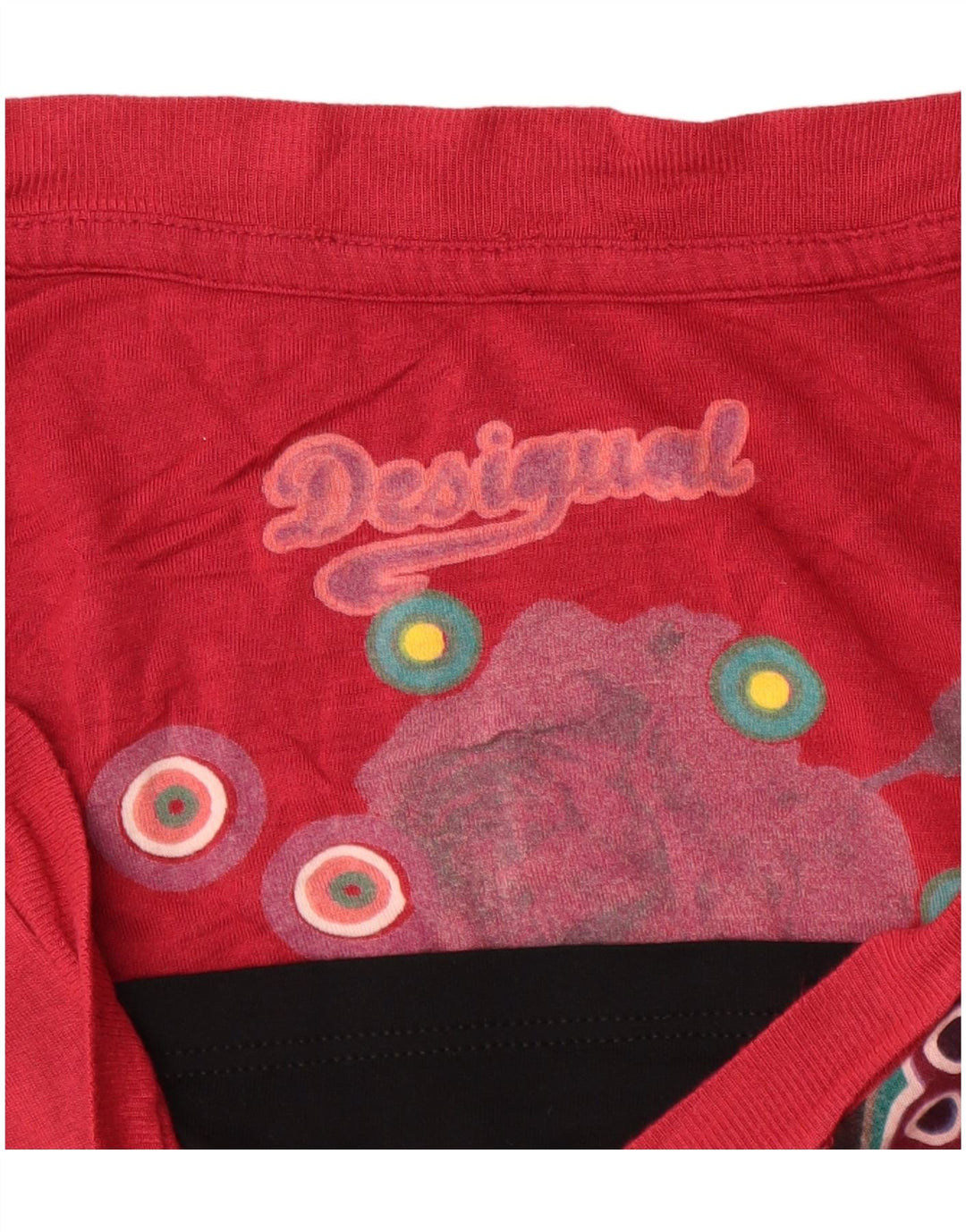 Damska bluzka bez rękawów DESIGUAL Top UK 8, mała, wielobarwna w kwiaty