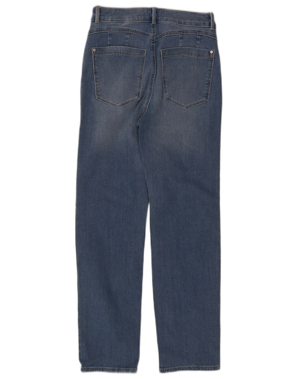 Marks & Spencer Damskie Sienna Straight Jeans UK 10 Small W27 L27 Niebieskie